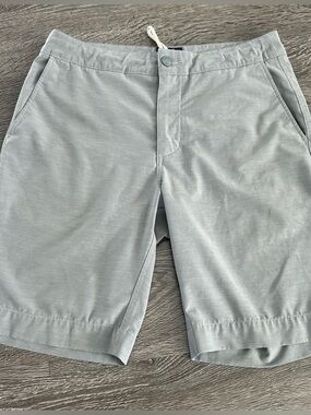 Faherty all day MENS drawstring Light Gray Casual Shorts Sz 30
